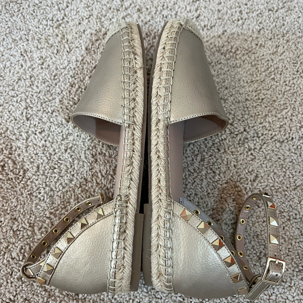 Steve Madden Metallic Espadrille Flats